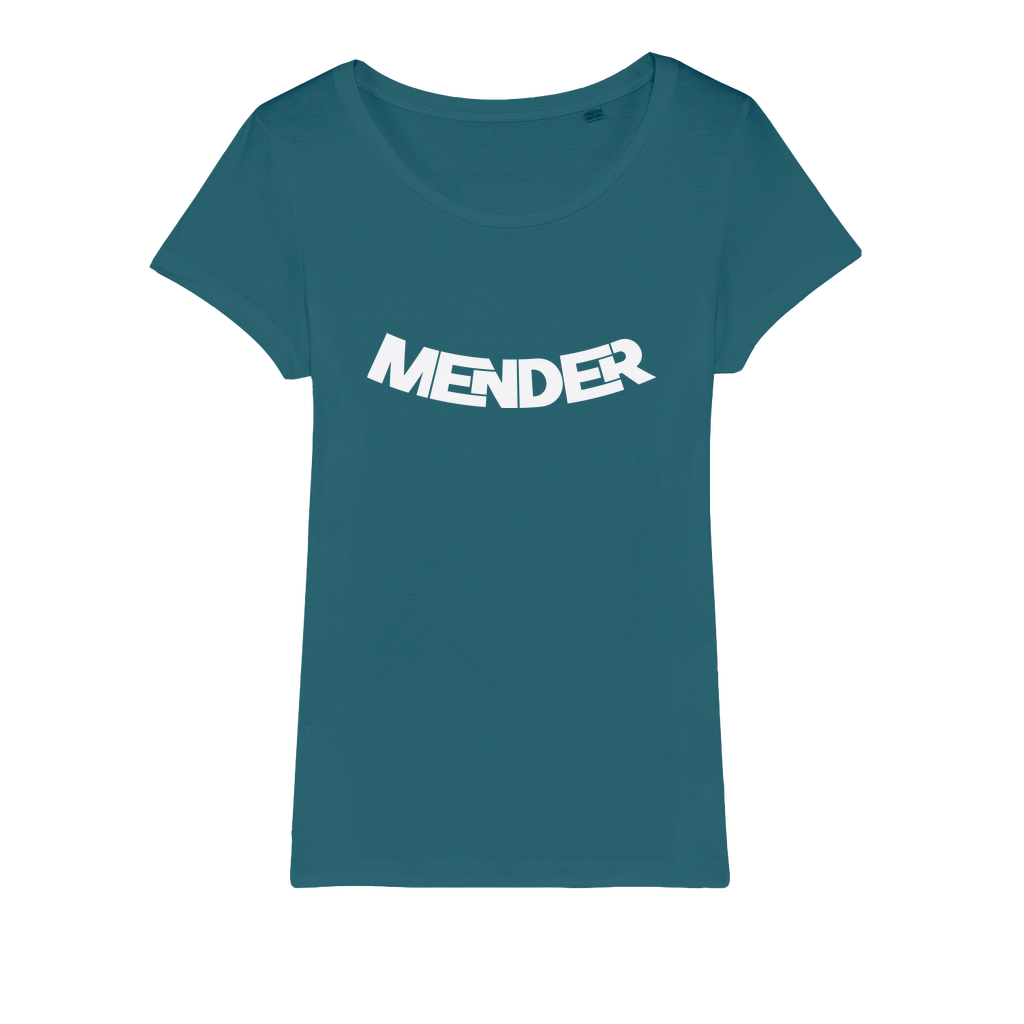 Mender Logo Icon - white Organic Jersey Womens T-Shirt