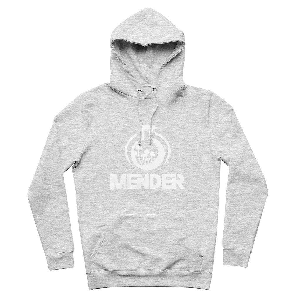 Mender Logo Icon - white 100% Organic Cotton Hoodie