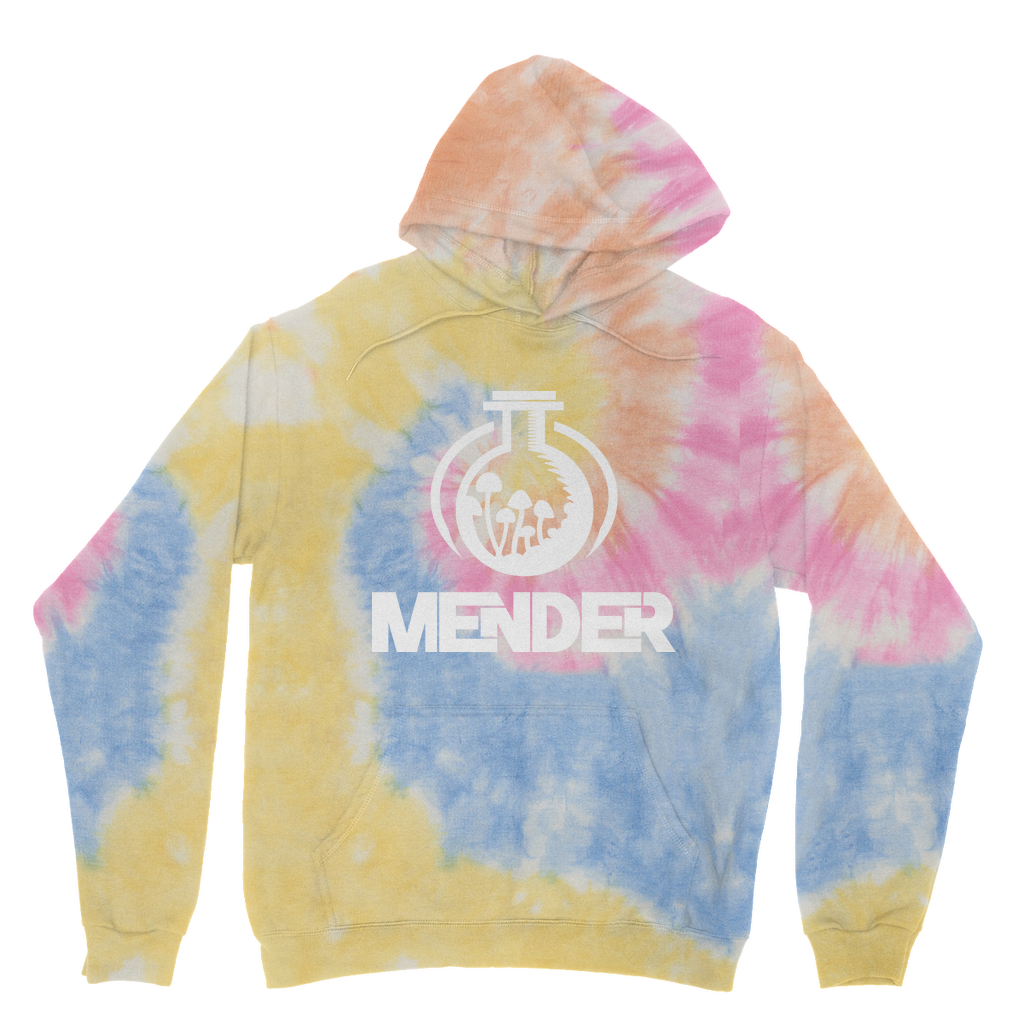 Mender Logo Alternative - black Tie Dye Hoodie