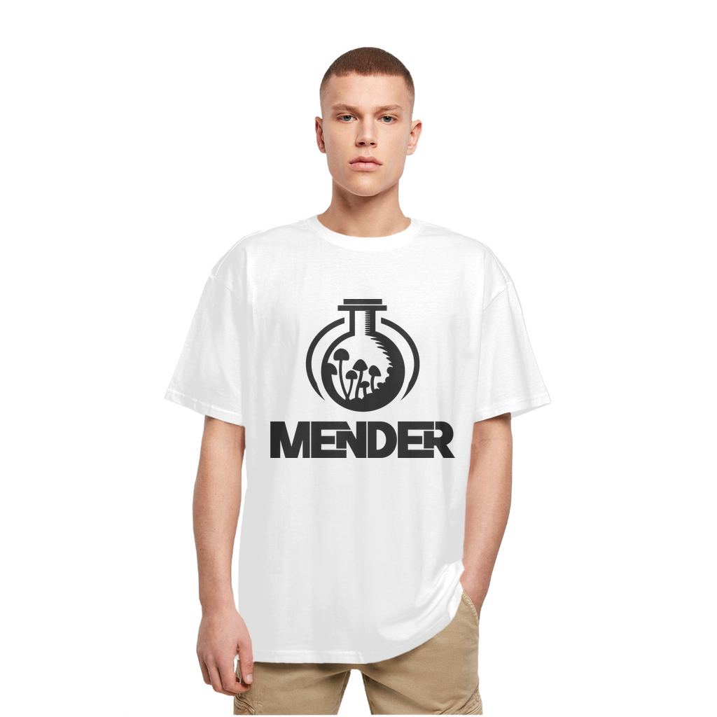 Mender Official Logo - black Heavy Oversized T-Shirt