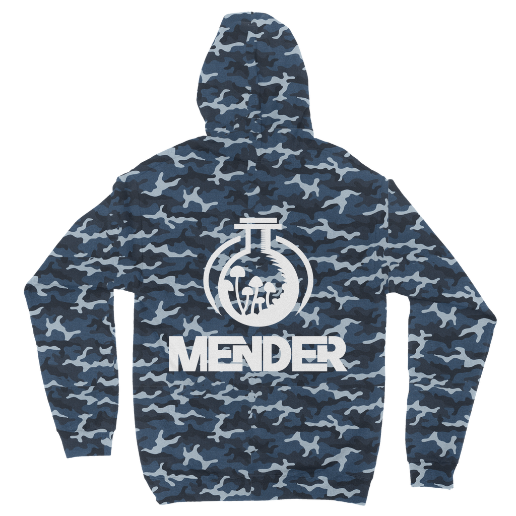 Mender Official Logo  - black Camouflage Adult Hoodie