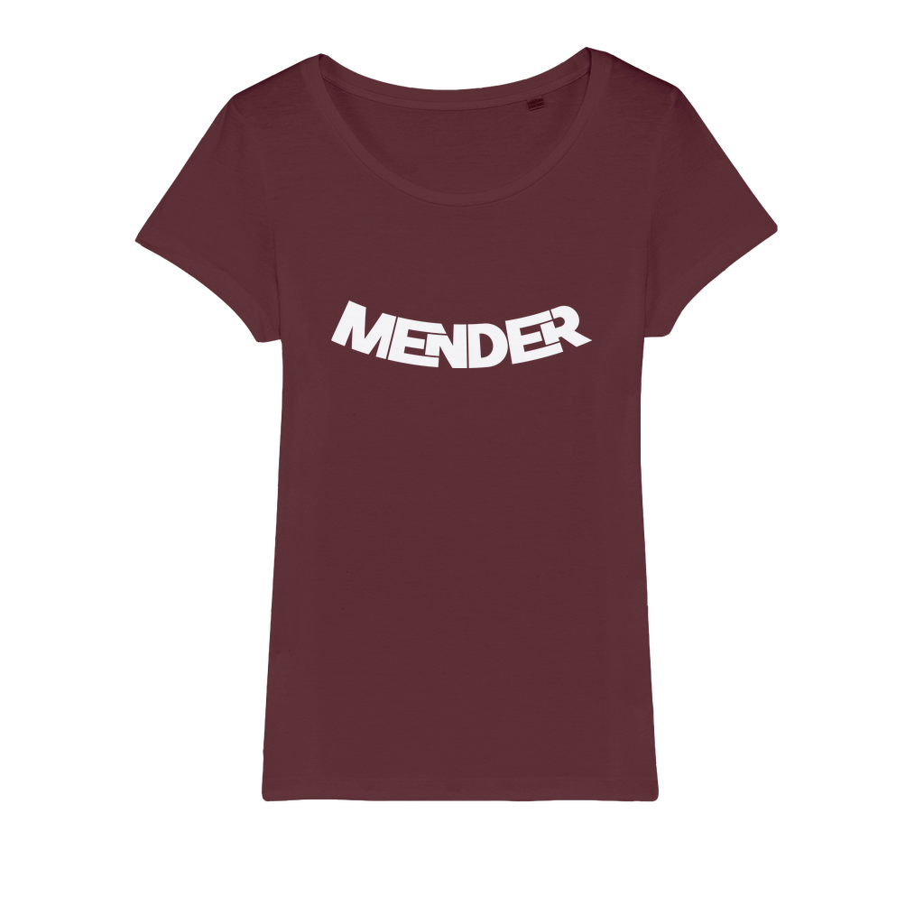 Mender Logo Icon - white Organic Jersey Womens T-Shirt