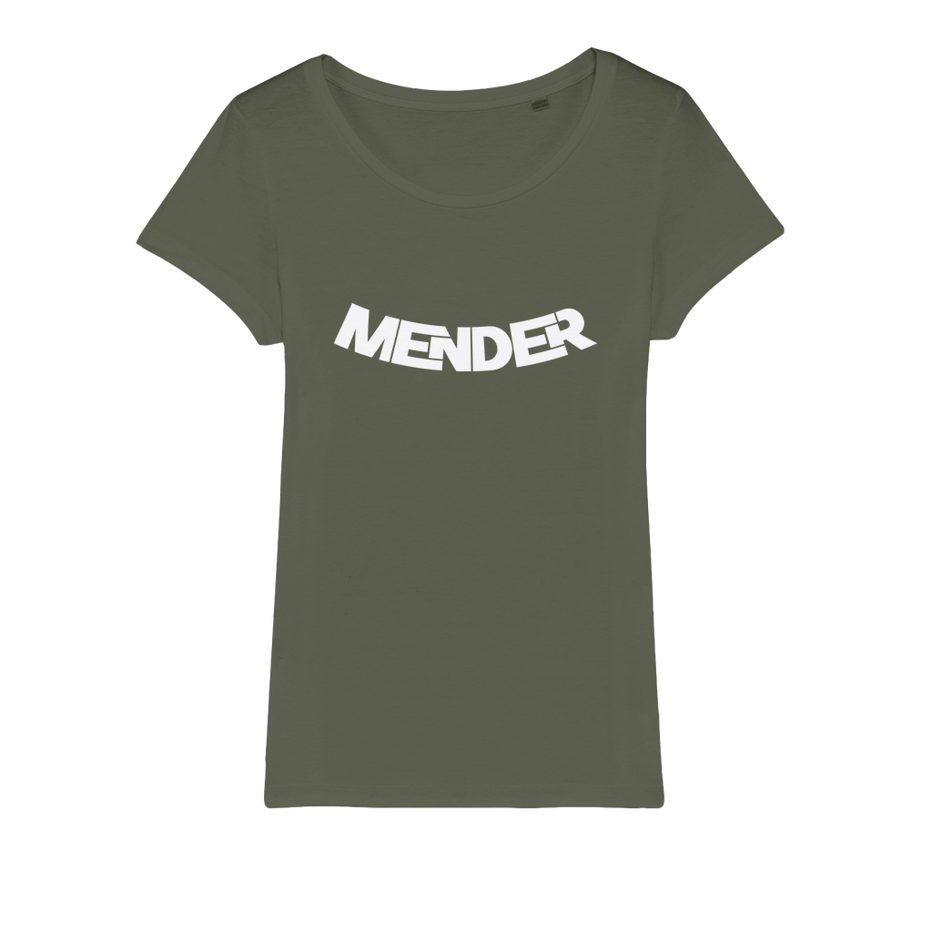 Mender Logo Icon - white Organic Jersey Womens T-Shirt
