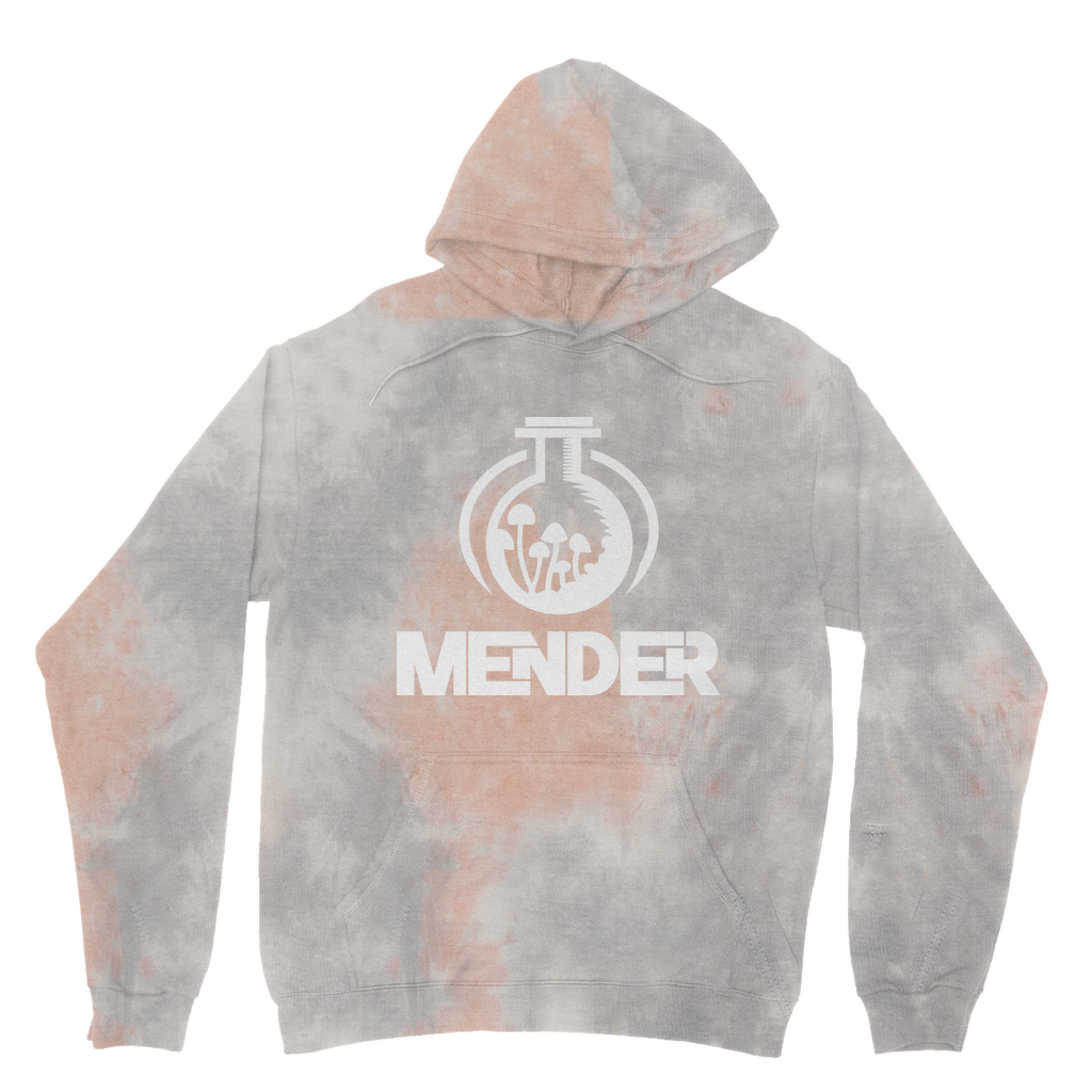 Mender Logo Alternative  - black Tie Dye Hoodie