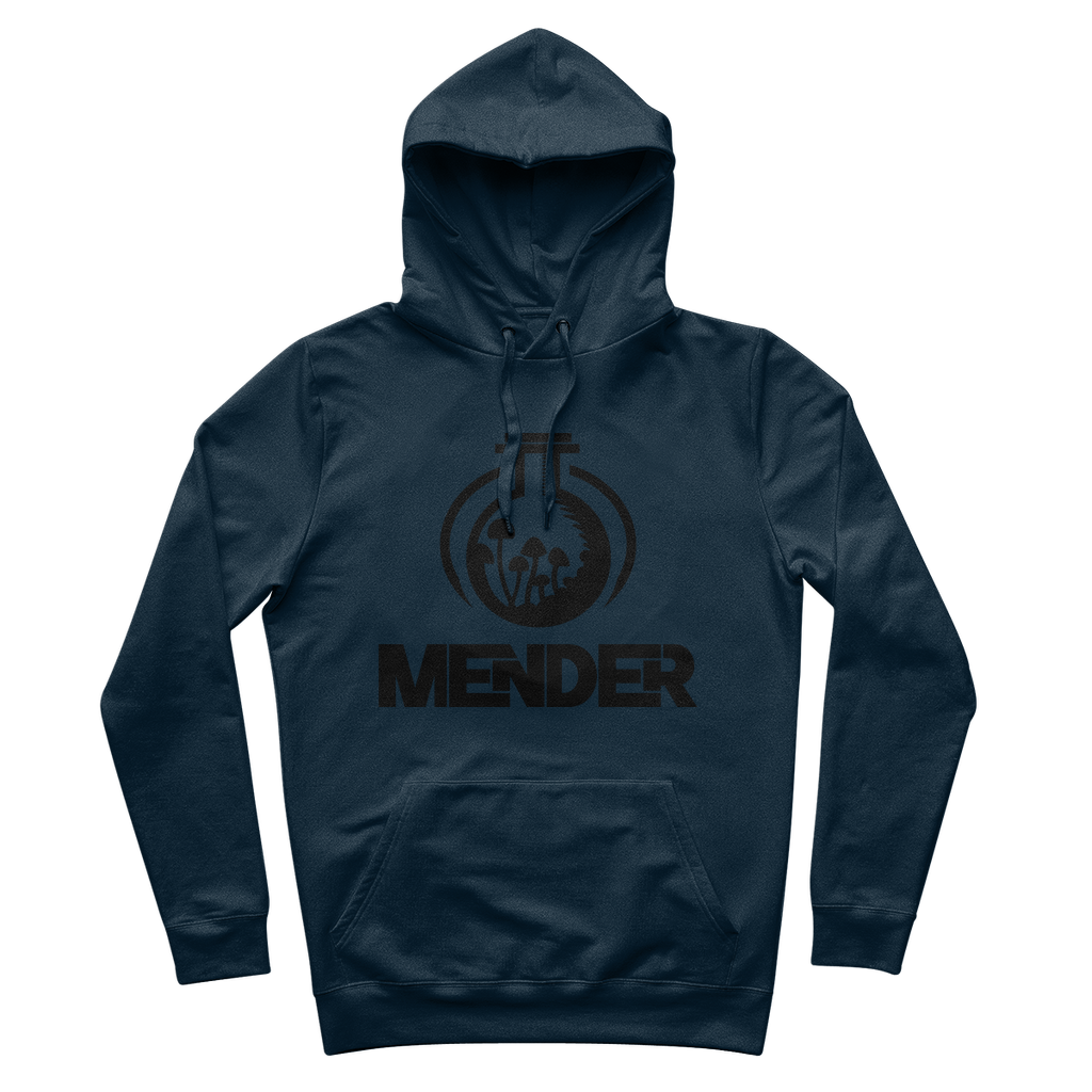 Mender Official Logo  - black 100% Organic Cotton Hoodie