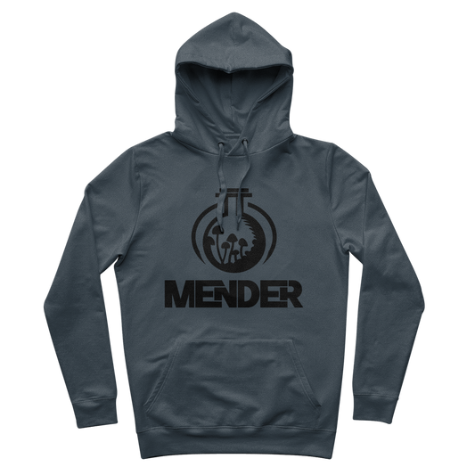 Mender Official Logo  - black 100% Organic Cotton Hoodie