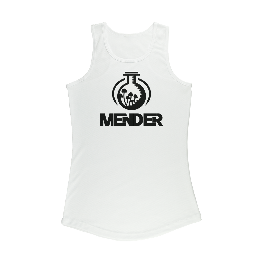 Mender Official Logo  - black Women Performance Tank Top - Front