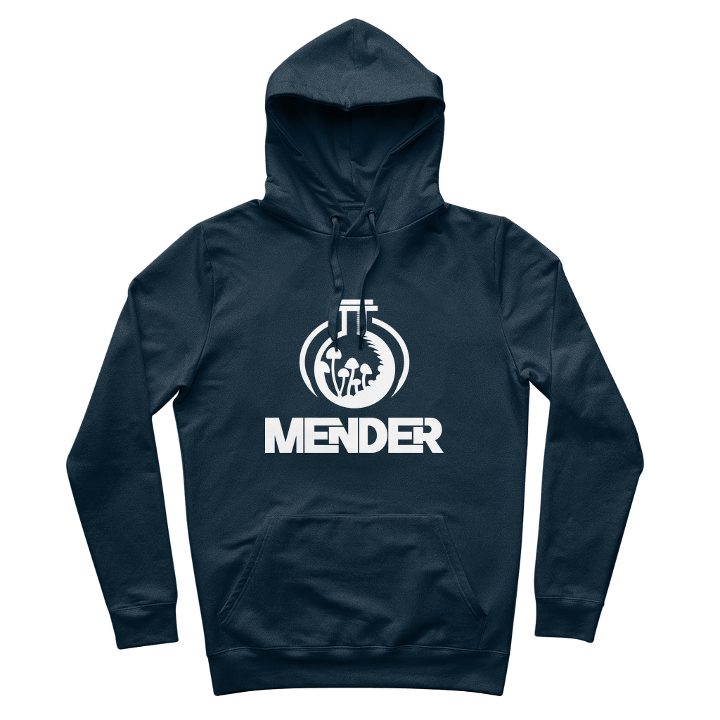 Mender Logo Icon - white 100% Organic Cotton Hoodie
