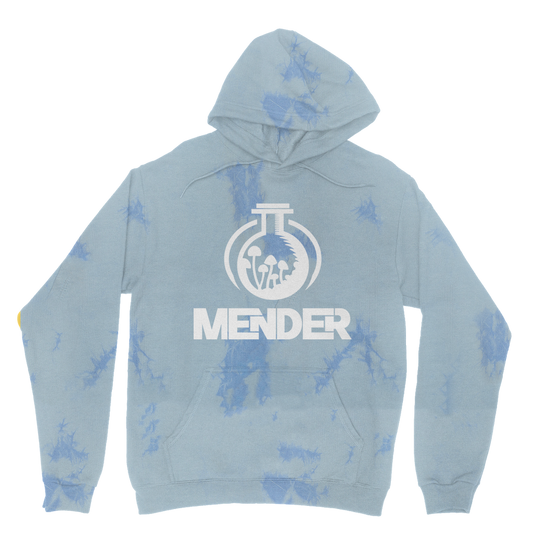 Mender Logo Alternative  - black Tie Dye Hoodie