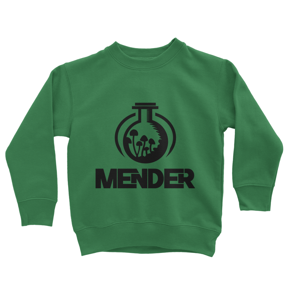 Mender Official Logo  - black Classic Kids Sweatshirt