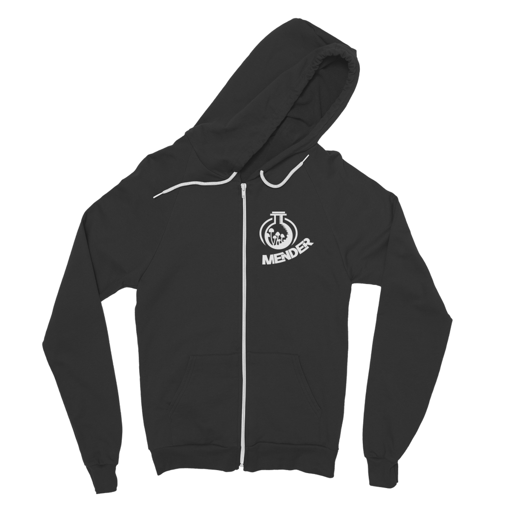 Mender Logo Alternative  - black Classic Adult Zip Hoodie