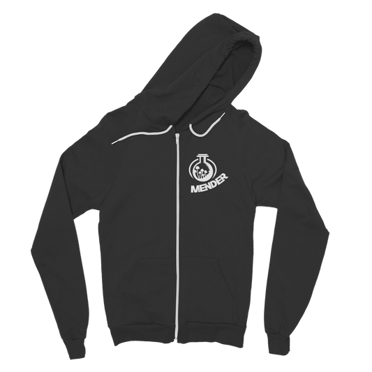 Mender Logo Alternative  - black Classic Adult Zip Hoodie
