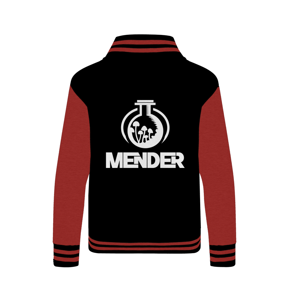 Mender Official Logo - white Varsity Jacket