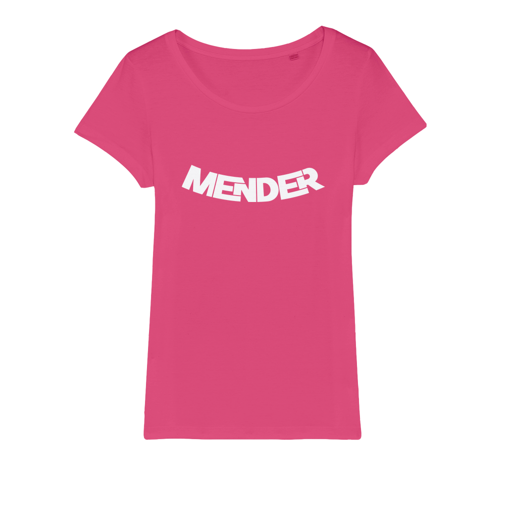 Mender Logo Icon - white Organic Jersey Womens T-Shirt