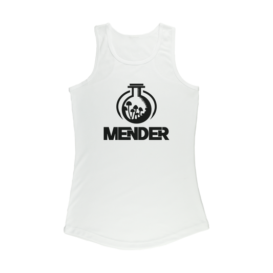 Mender Logo Alternative - white Women Performance Tank Top - Front
