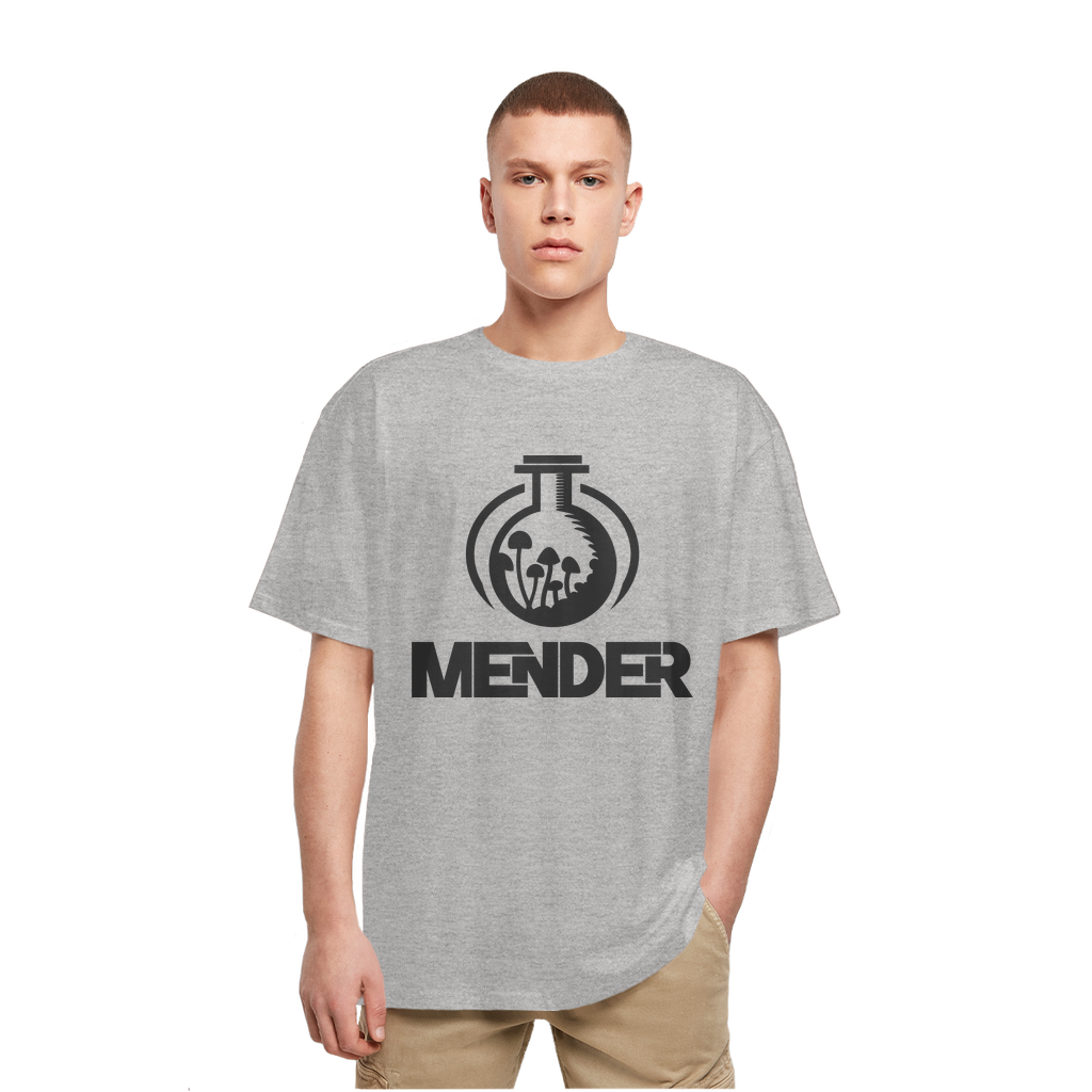 Mender Official Logo  - black Heavy Oversized T-Shirt