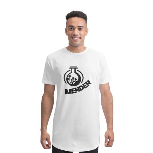 Mender Official Logo - white Premium Long Body T-Shirt