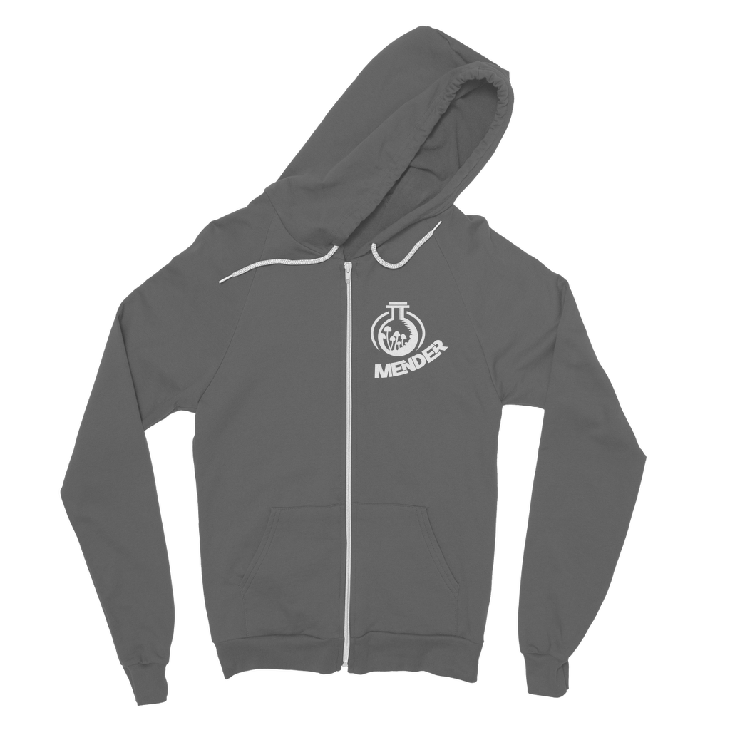 Mender Logo Alternative  - black Classic Adult Zip Hoodie