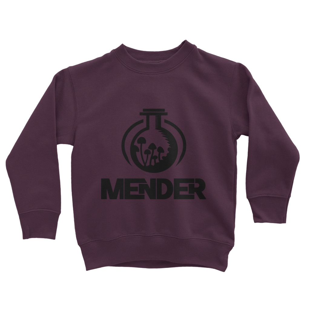 Mender Official Logo  - black Classic Kids Sweatshirt
