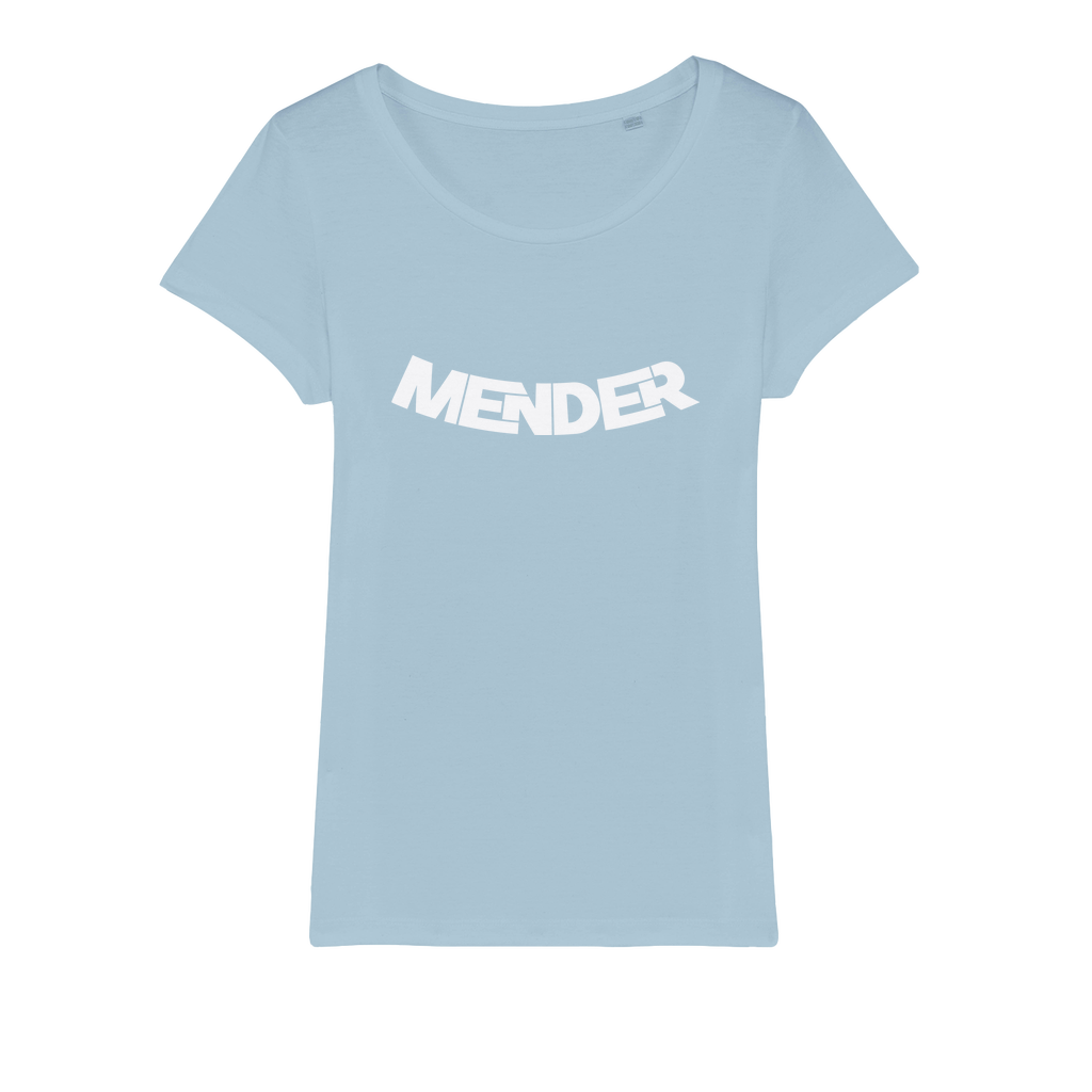 Mender Logo Icon - white Organic Jersey Womens T-Shirt