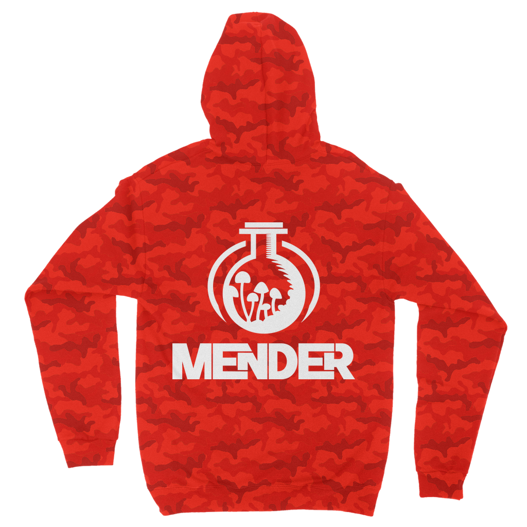 Mender Official Logo  - black Camouflage Adult Hoodie