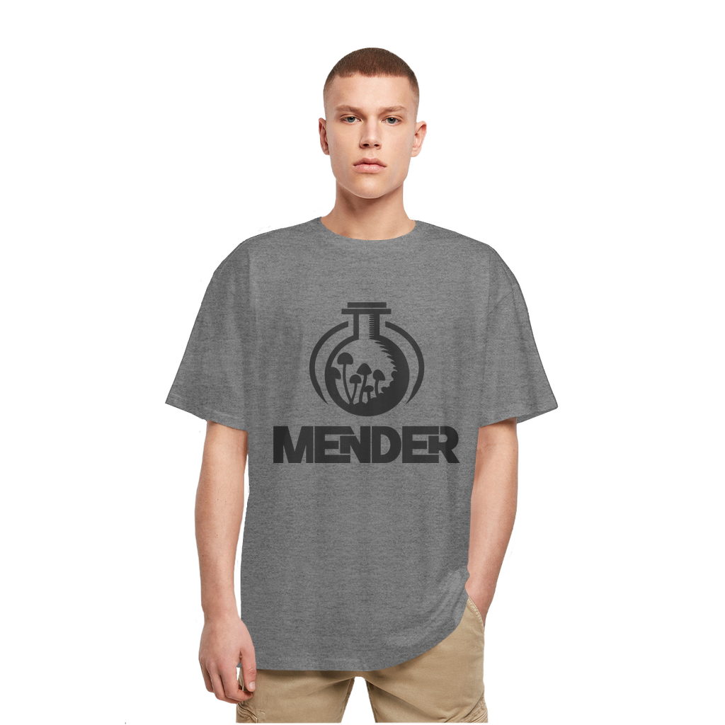Mender Official Logo  - black Heavy Oversized T-Shirt