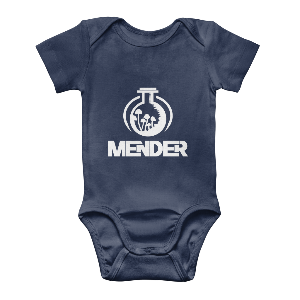 Mender Official Logo - white Classic Baby Onesie Bodysuit