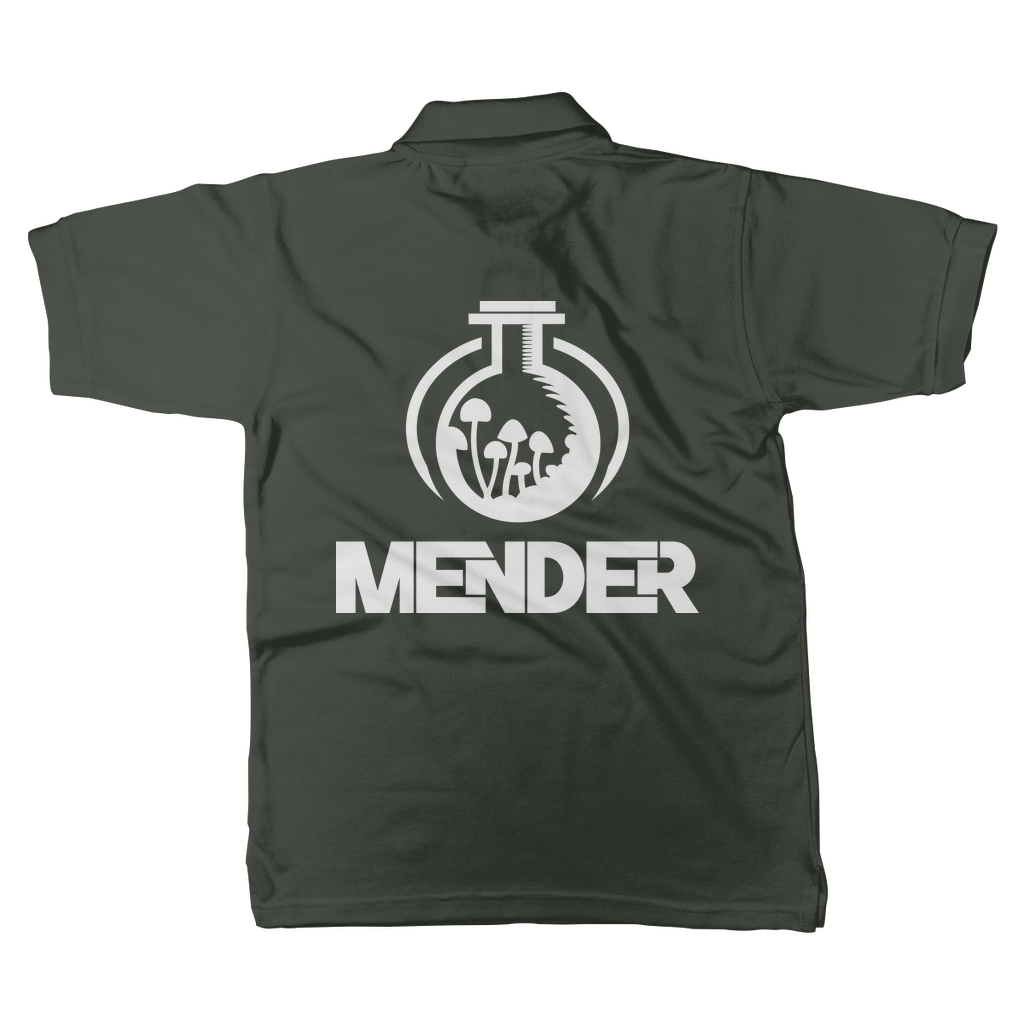 Mender Official Logo - white Classic Adult Polo Shirt