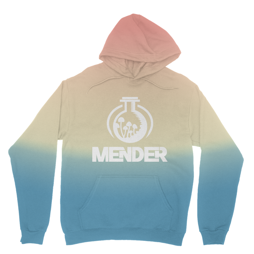 Mender Logo Alternative  - black Tie Dye Hoodie
