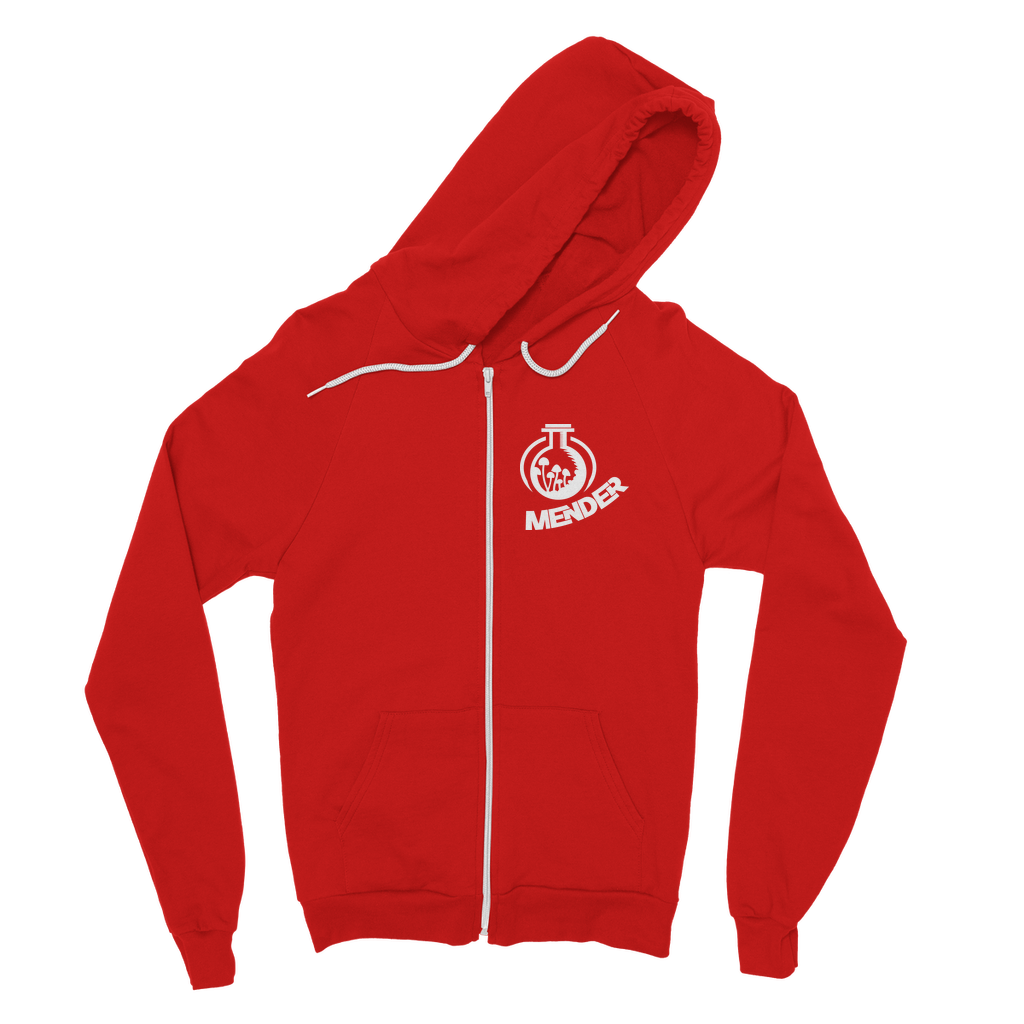 Mender Logo Alternative  - black Classic Adult Zip Hoodie