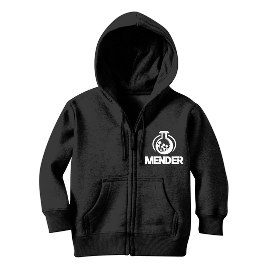 Mender Official Logo  - black Classic Kids Zip Hoodie