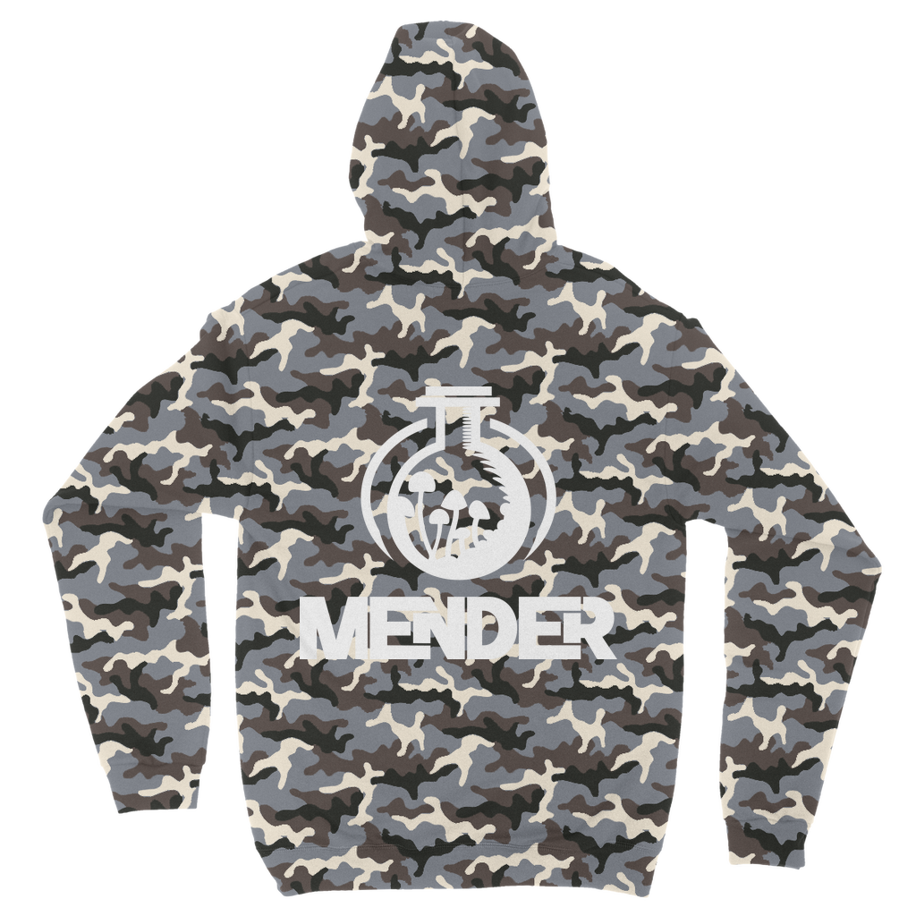 Mender Official Logo  - black Camouflage Adult Hoodie