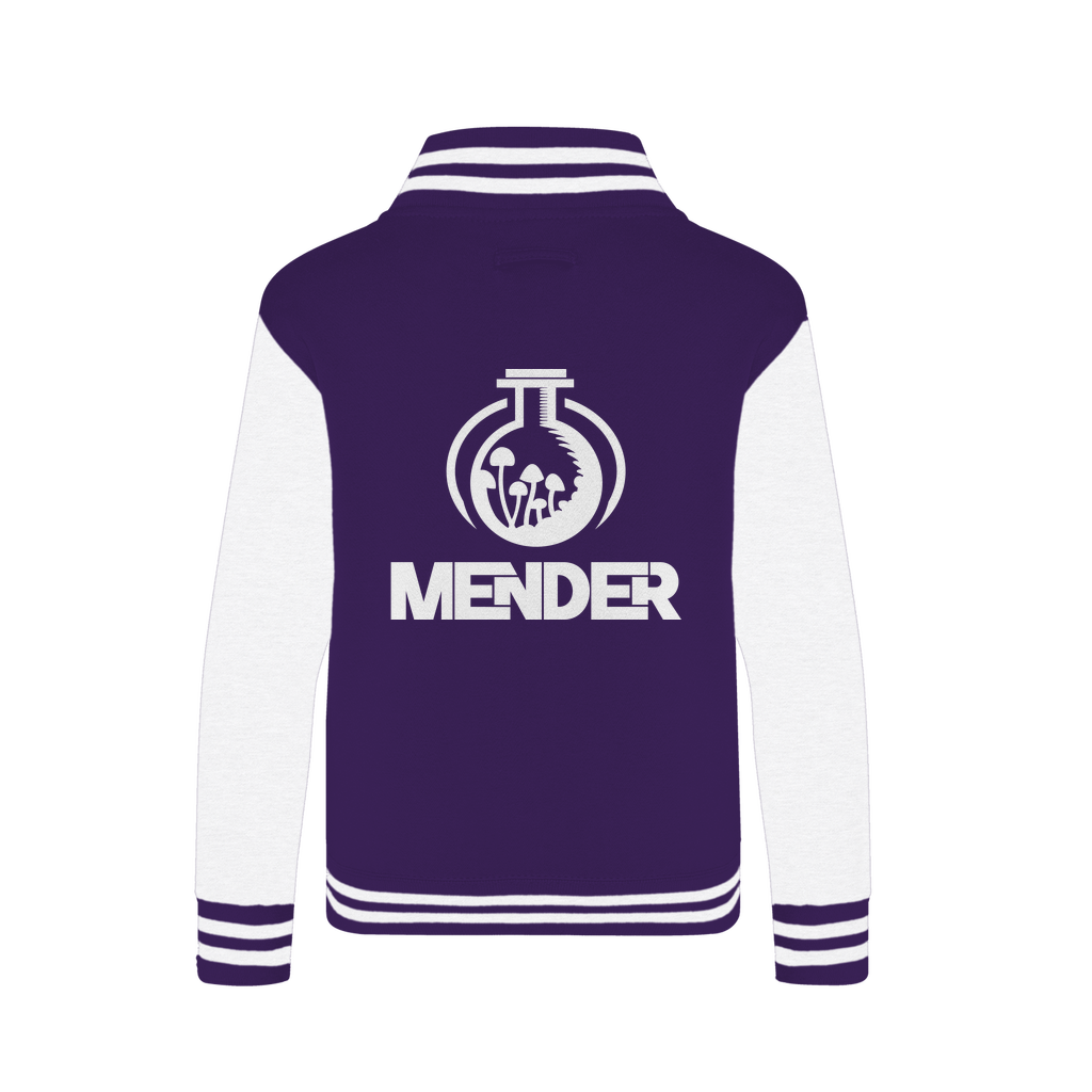Mender Official Logo - white Varsity Jacket