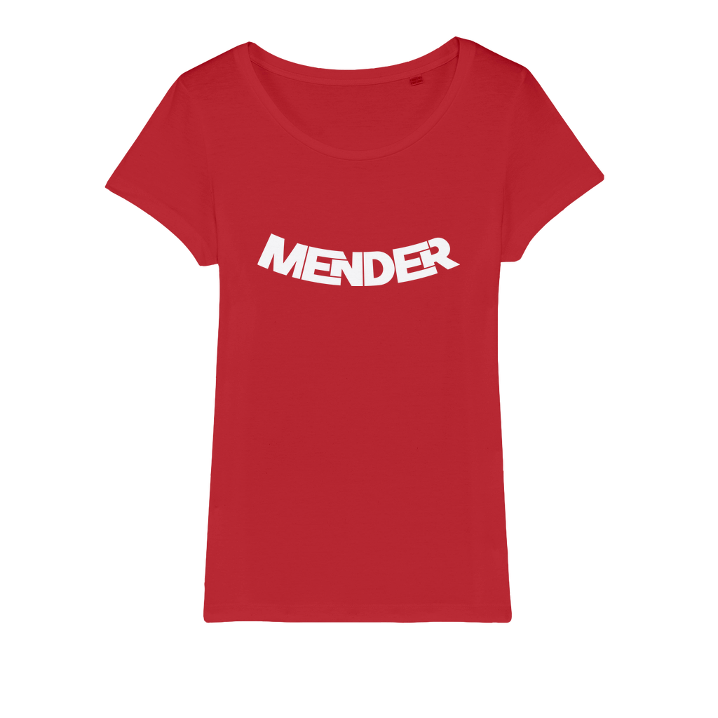 Mender Logo Icon - white Organic Jersey Womens T-Shirt