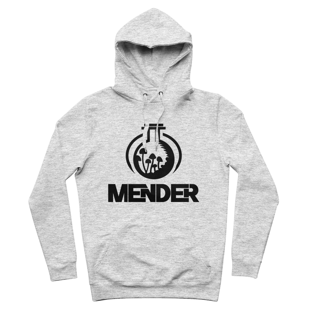 Mender Official Logo  - black 100% Organic Cotton Hoodie