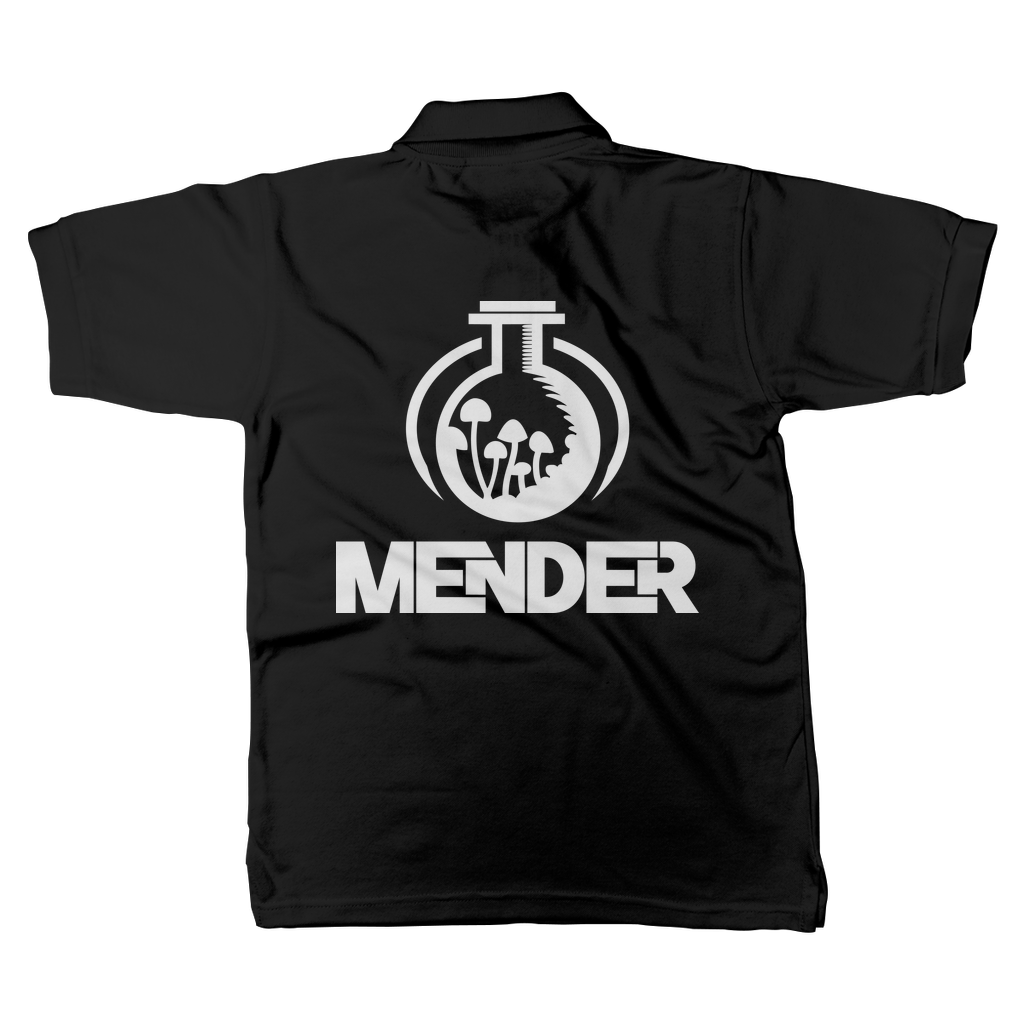 Mender Official Logo - white Classic Adult Polo Shirt