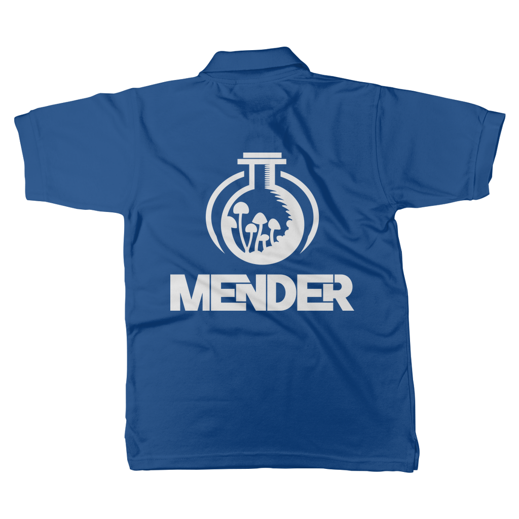 Mender Official Logo - white Classic Adult Polo Shirt