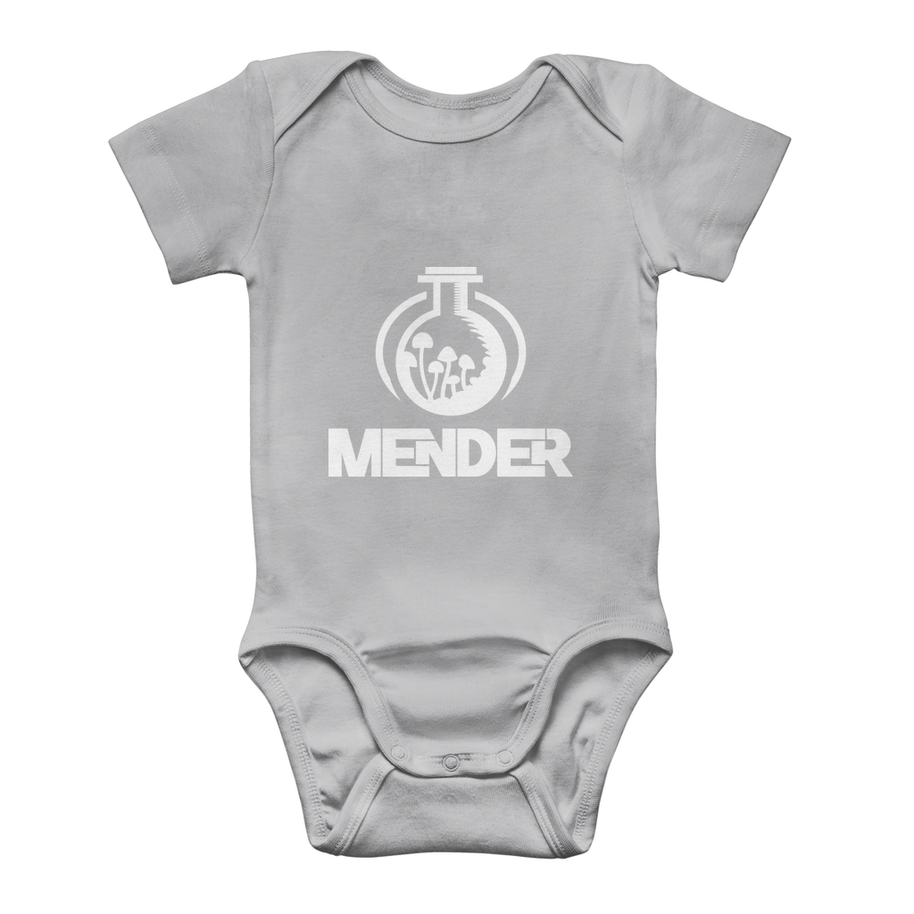 Mender Official Logo - white Classic Baby Onesie Bodysuit
