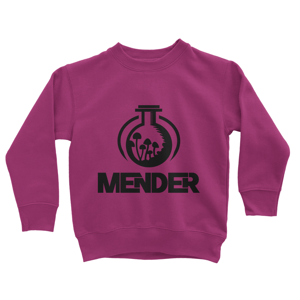 Mender Official Logo  - black Classic Kids Sweatshirt