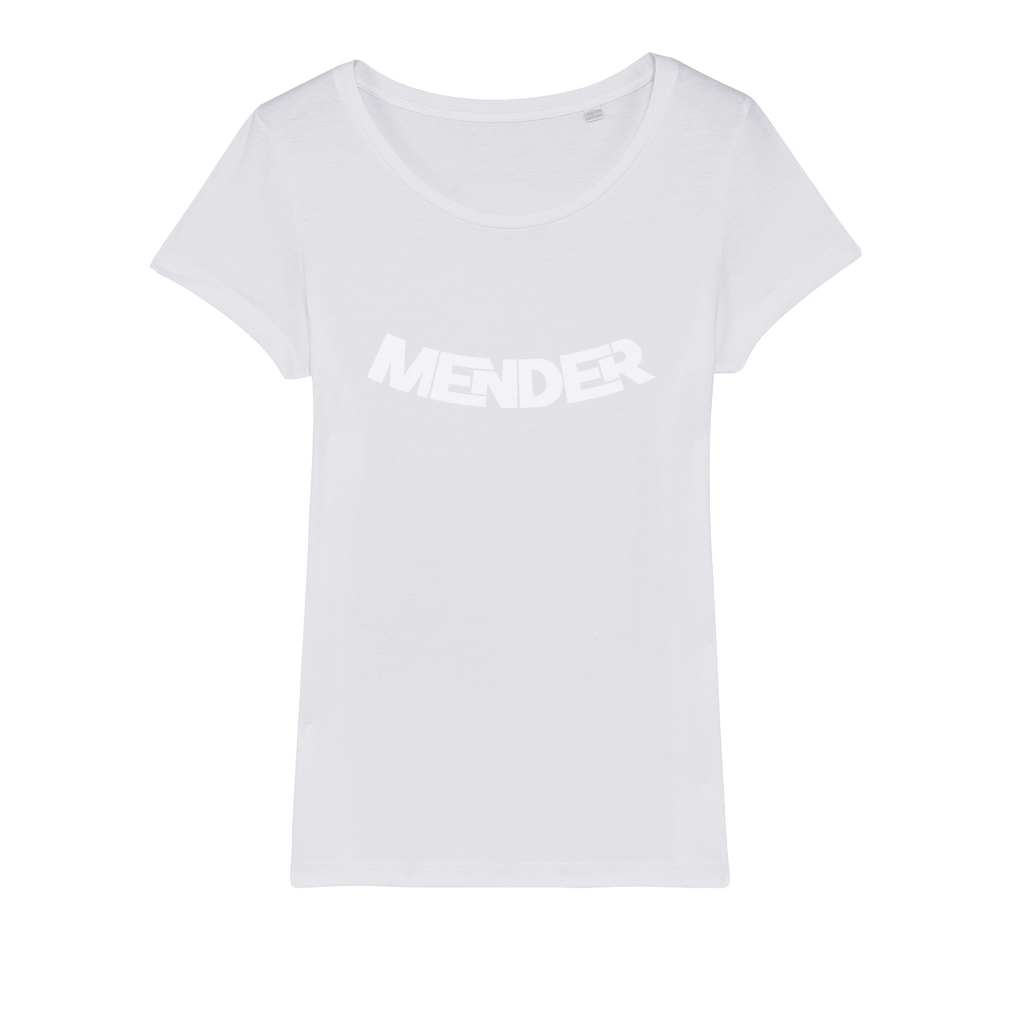 Mender Logo Icon - white Organic Jersey Womens T-Shirt