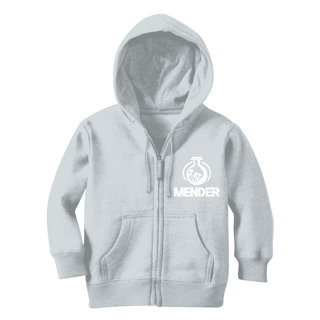 Mender Official Logo  - black Classic Kids Zip Hoodie