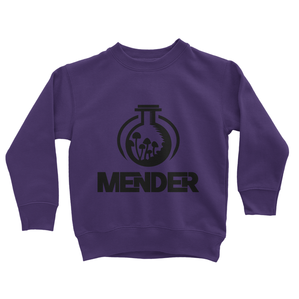 Mender Official Logo  - black Classic Kids Sweatshirt