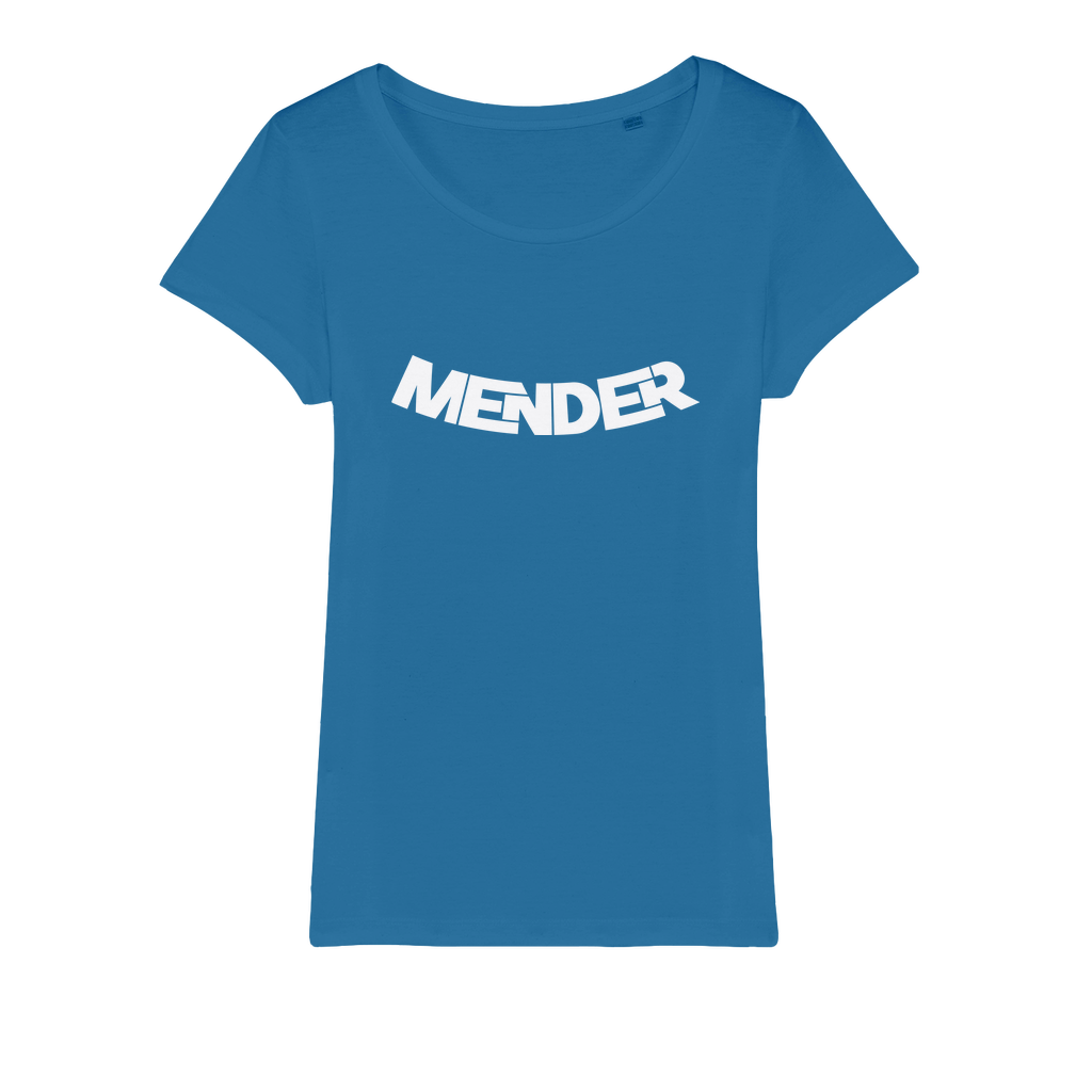 Mender Logo Icon - white Organic Jersey Womens T-Shirt