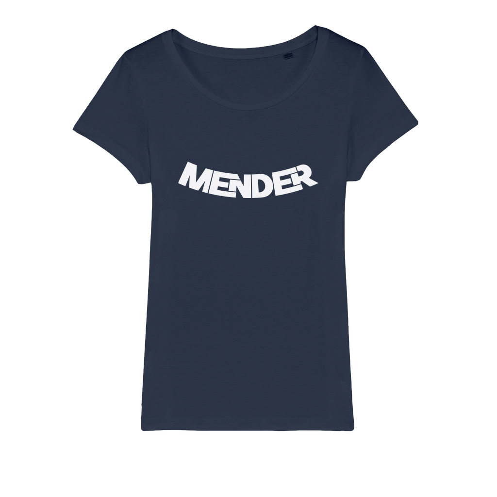 Mender Logo Icon - white Organic Jersey Womens T-Shirt