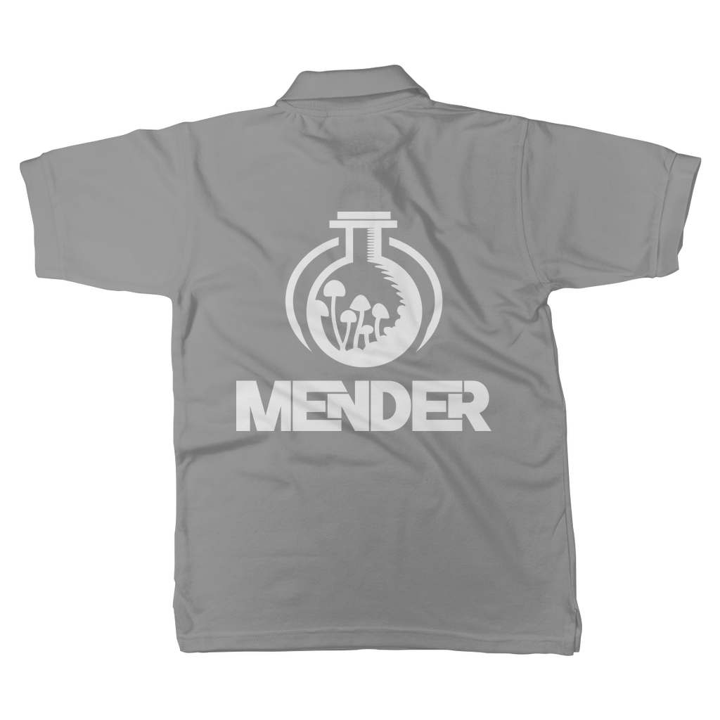 Mender Official Logo - white Classic Adult Polo Shirt