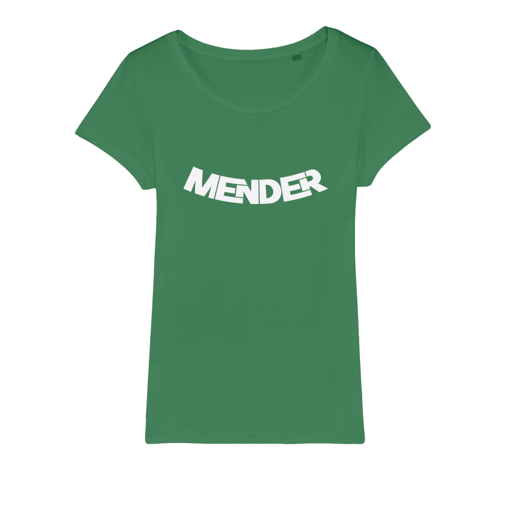 Mender Logo Icon - white Organic Jersey Womens T-Shirt