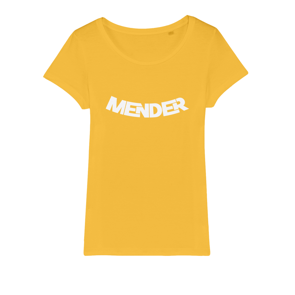 Mender Logo Icon - white Organic Jersey Womens T-Shirt