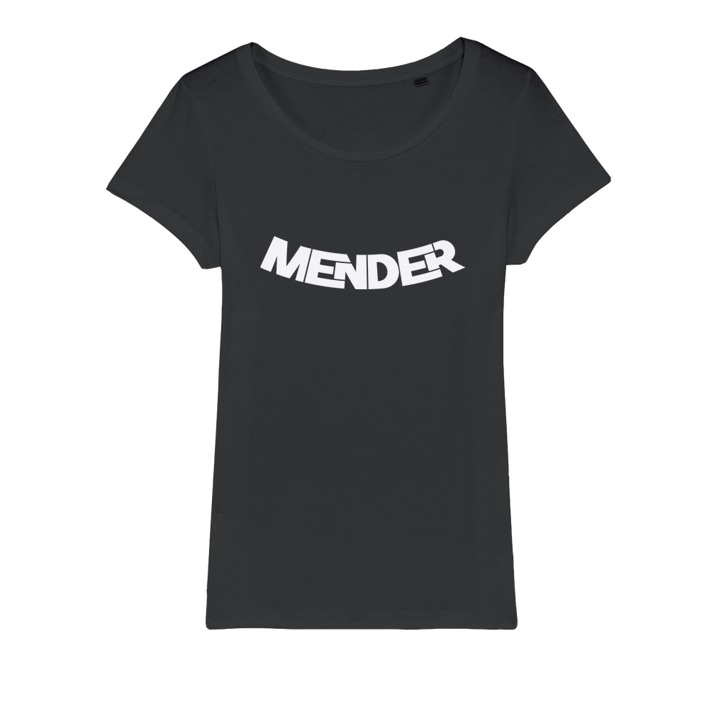 Mender Logo Icon - white Organic Jersey Womens T-Shirt