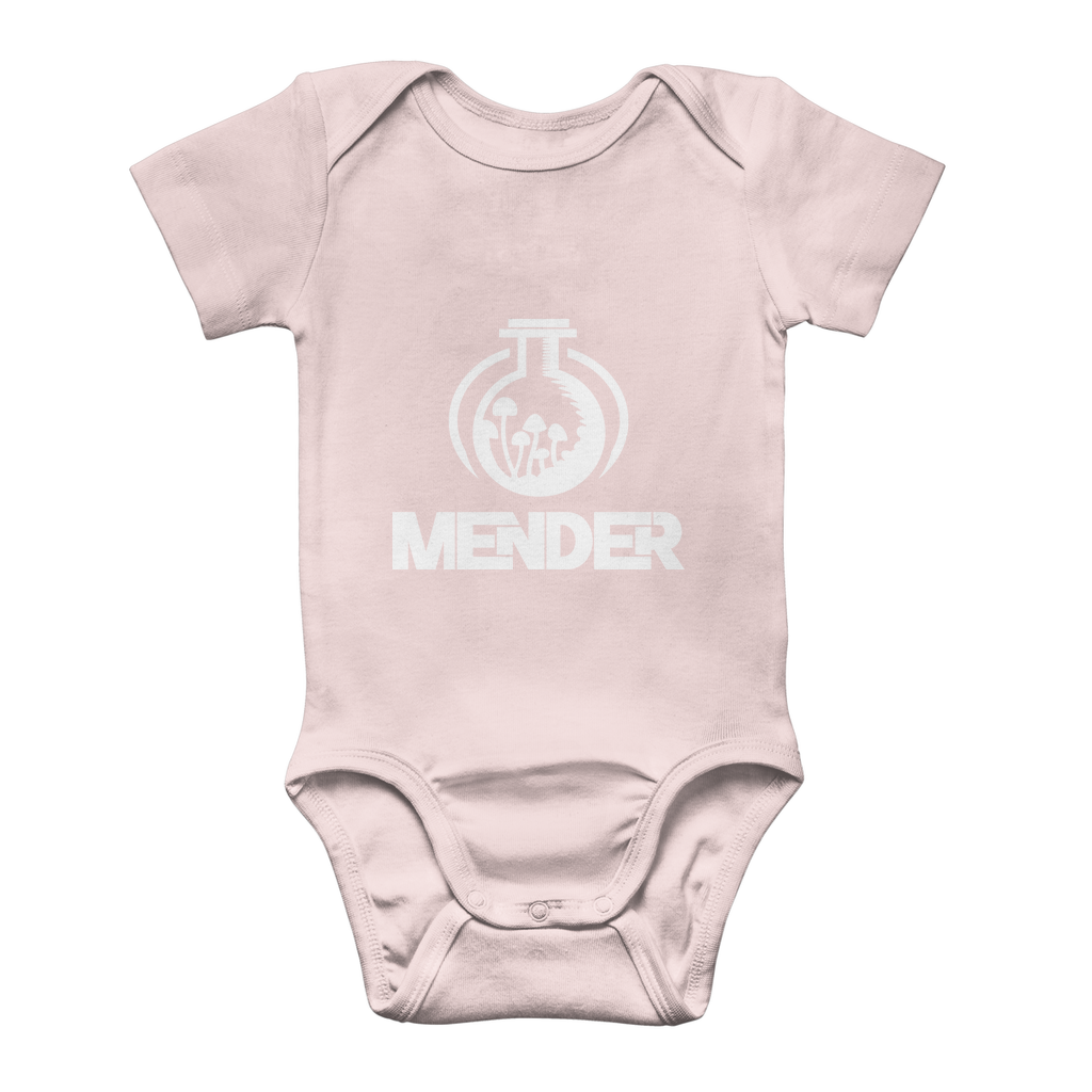 Mender Official Logo - white Classic Baby Onesie Bodysuit