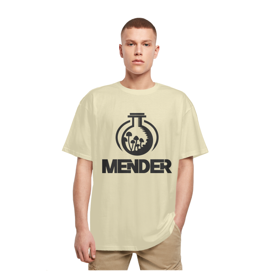 Mender Official Logo  - black Heavy Oversized T-Shirt